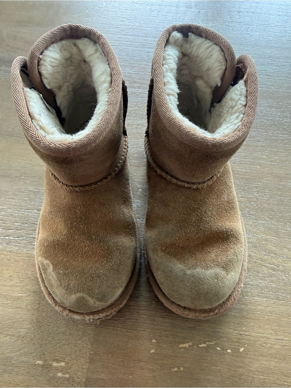 Ugg Kids Brown Shearling Lined Winter Boots